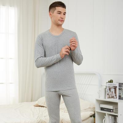 China Skin-Friendly Velvet Stretch QUICK DRY Round Neck Men's Long Sleeve Thermal Underwear Set for sale