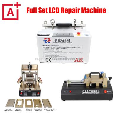 China LCD Repairing Machine 5 in1 Full Set LCD Repair Machine Vacuum LCD Separator OCA Laminating Machine Air Bubble Removing mobile phone machine for sale