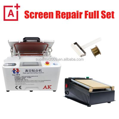 China Machinery Repairs Workshop Full Set LCD Repair Machine Vacuum LCD Separator OCA Film Roll and Built in Debubbler OCA Laminating Machine for sale