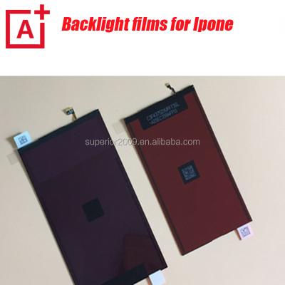 China Backlight film for mobile phone lcd display original new lcd backlight film for iphone 4 4s 5 cell phone 6+ repair parts 5s 5c 6 for sale