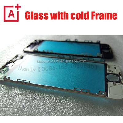 China Mobile Phone LCD Glass Screen With Frame Bezel Good Quality Glass With Frame For iphone 6 plus /iphone6/iphone 6s/6splus glass with one piece frame cold press for sale