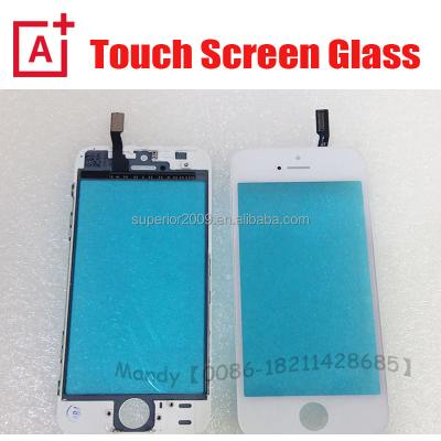 China Mobile Phone LCD Glass Touch Screen With Frame Bezel Contact Glass With Digitizer For iPhone 6 6s 5s White Black Glass With Front Touch Screen Touch Screen cable bezel replacment lcd with frame for sale