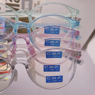 China Anti Glass Blue Light Glasses 2022 Wholesale Clear Frame TR90 Glasses Frames Shape Glass Design Frames for sale