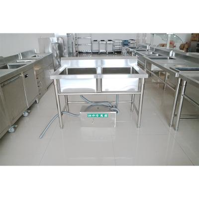 China Kitchen/restaurant/canteen/hotelKitchen/SUS 304 or restaurant 201 stainless steel automatic grease trap for restaurant kitchen under sink for sale