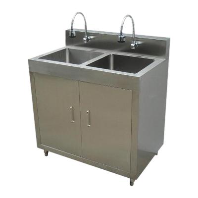 China Modern Customizable Stainless Steel Wash Basin Sink With Cabinet for sale