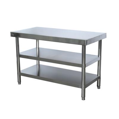 China Modern Desgin Restaurant Kitchen Stainless Steel Three-Layer Work Table for sale