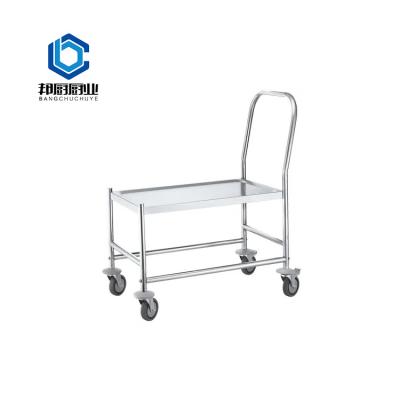 China Best Quality Desgin Double High Platform Cart Double High Platform Trolley Modern Stainless Steel Promotional Trolley for sale