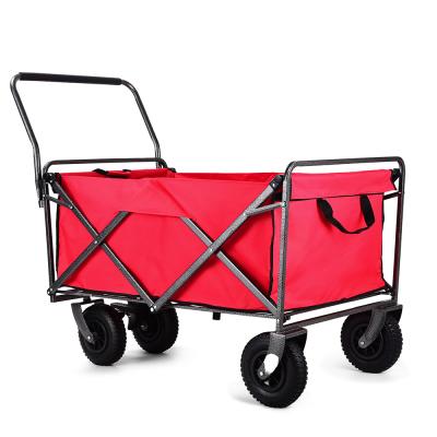 China Customized Outdoor Collapsible Folding Storage Cart Garden Camping Wagon for sale