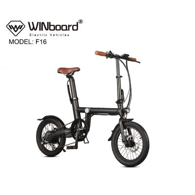 China Aluminum Alloy China Manufacturer 250W Mini Folding Electric Cart Bicycle for sale