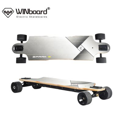 China Cheap Adult WINboard 36V 10S 4P Drive Big Wheel Longboard Offroad Electric Skateboard With Battery for sale