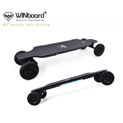 China Adult WINboard 10s3p 7.8AH Battery GTM PRO 6 Inch Wheels 2000w N5065 Rubber Belt Motor Dual All Terrain Off Road Electric Skateboard for sale