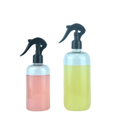 China Wholesale 300ml/500ml Empty Straight Round Personal Care PET Plastic Trigger Spray Detergent Cleaning Bottle For Wash Glass for sale