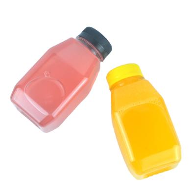 China 10 oz Plastic Transparent PET Fruit Juice Beverage Bottle 300ml Cold Drink Protein Brew Coffee Drinking Bottle for sale