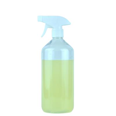 China Large Size Personal Care 32 oz Disinfection Liquids PET Packing 1 Liter Empty Plastic Mist Trigger Spray Bottle For Kitchen Cleaner for sale