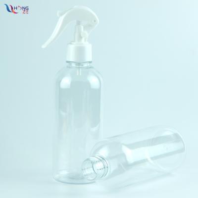 China Wholesale 350ml Personal Care 12 Ounce Clear Round Reusable Alcohol Disinfection Trigger PET Continuous Spray Plastic Bottle for Kitchen and Garden for sale