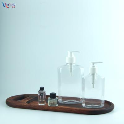 China Wholesale 250ml 500ml Octagonal PET Gel Shampoo Plastic Lotion Cosmetic Dispenser Bottle Personal Care 16oz Hand Sanitizer Bottle With Pump for sale