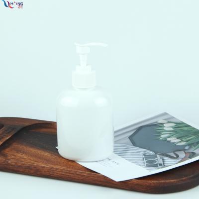 China New Arrival 300ml Personal Care 10oz PET Round Hand Sanitizer Baby Shampoo Lotion Plastic White Short Pump Bottle For Kids for sale