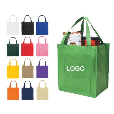 China Handled Shopping Bag Non - Woven Bags Reusable Eco Friendly Custom Logo for sale