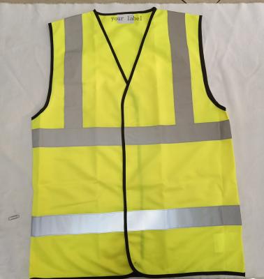 China Cheap Customized Public Yellow Vest Safety 100% Reflective Vest And Polyester Jacket Orange Reflective High Visibility Reflective Vest for sale