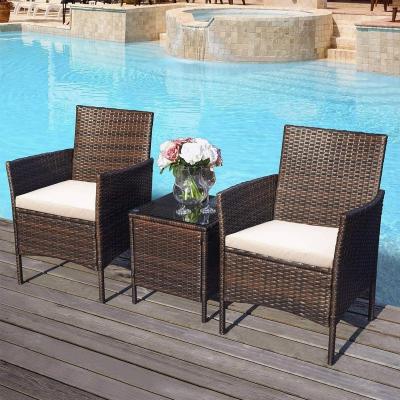 China Modern High Quality Waterproof Garden Seats Outdoor Rattan Sofa Sets for sale