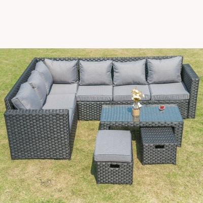 China Brand New Modern Outdoor Rattan Sofa Set Outdoor Furniture Garden Set for sale