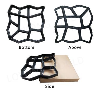 China Factory Price New Hot Sale New Design Walkway Plastic Injection Rattan Paving Mold Walkway Mold Plastic Concrete Stepping Stone Pathw for sale