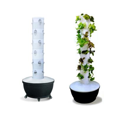 China Hot Sales Agricultural Planting Vegetables Plant Growing Tower Hydroponics Hydroponics System Container System for sale