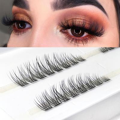 China Crisscross a pair of duo duo false eyelashes handmade single operation exclusive design optional 8mm - 14mm length hot sale for sale