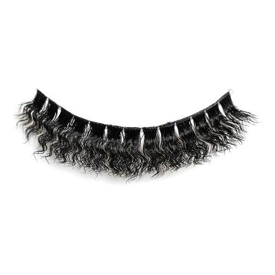 China New Original Handmade Transparent Terrier Listing Hair 25mm Mink Eyelashes High-End Products Fluffy Feather Design Wave for sale