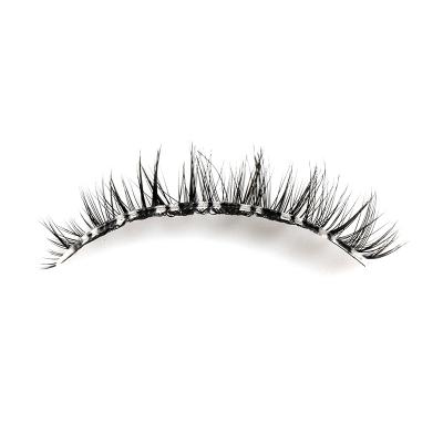 China 2021 Original Handmade Transparent Hair Mink Eyelashes High-End Products Luxury Crisscross Terrier Design Wave for sale