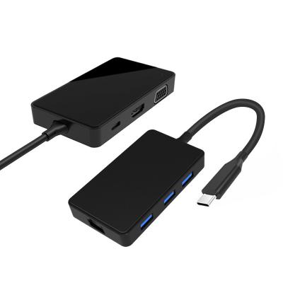 China Type-C Type-C Custom Type-C Hub Type C Docking Station OEM USB Hub Usb Docking Station With USB-C Charger From HD Power Supply -mi+usb3.0+pd to usb adapter for surfacepro for sale