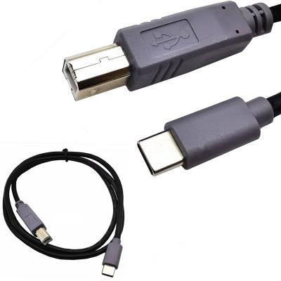 China Wholesale Type C Printer Cable USB 2.0 COMPUTER Type C to Type B Cable for Printer Midi Scanner OTG for sale