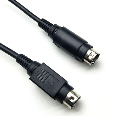 China Mini Din Power Industrial Din 3 Pin Black 18awg 1.5meter 24v Custom Factory Male Power Cable for sale