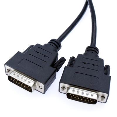 China Hot Sales Electronic D-SUB DB15 PIN Male Cable db15 to DB 15 PIN Male Extension Cable for sale