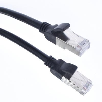 China Custom High Quality Black FPT COMPUTER Shielded RJ45 Cat7 Network Cable for sale