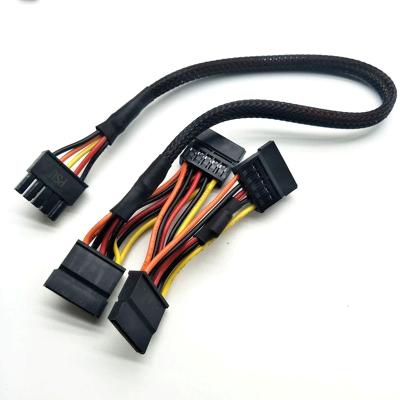 China Molex 3mm Electronic Custom 5pin Male To 15pin Sata Video Adapter Sata Power Cables for sale