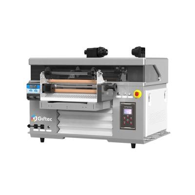 China Hotels Giftec Apollo-46V Automatic Digital 4060 Small UV Flatbed Printer a2 Flatbed 38cm Roll UV DTF printer for sale