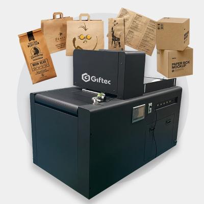 China Hotels Giftec Single Pass Printer For Non-Woven Bags Bread Bag High Speed Paper bags Printing Machine for sale