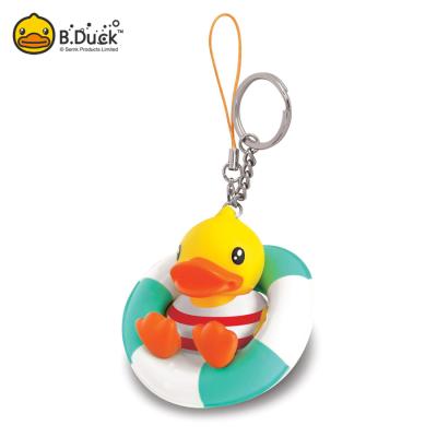 China For decoration or prevent key loss Mini Cute Duck Shaped OEM plastic key chain for promotion for sale