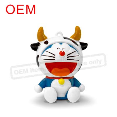 China High Quality Customizable Anime 3D Doraemon Custom Action Numbers Key Chain for sale