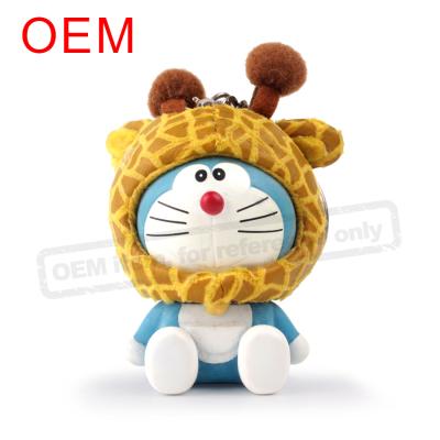 China 2020 Hot Selling Customizable Cute DIY Cartoon Key Chain Doraemon Gifts for Kids and Girlfriends for sale