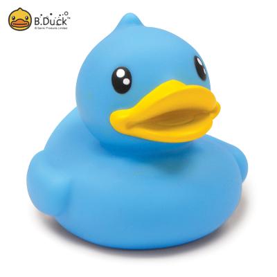 China Wholesale Bath Toy Blue Weighted Floating Rubber Ducks Suitable For Children for sale