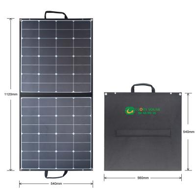 China 2021 GlorySolar Hot Selling 900D Polyester Outdoor Folding For Solar Panel Foldable Portable 100w Charger for sale