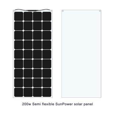 China Projects High Demand Amazon 100 Watt 200 Watt Flex Solar Plate Flexible Solar Module Mono Flexible Solar Power Panel for sale