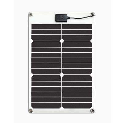 China Outdoor solar charger for defender 15w flexible solar for car boat small solar charging kits 166*166mm for sale