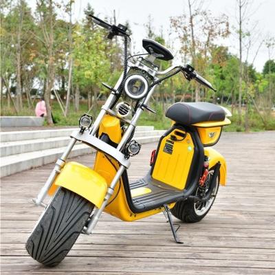 China HOT Selling Electric Motorcycle Unisex 1500W 45KM/H Max Speed ​​Electric Citycoco Detachable Battery Scooter for Girls for sale