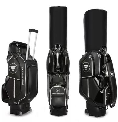 China 2021 High Quality Fashion PU Golf Cart Bags Portable Personalized Golf Bags for sale