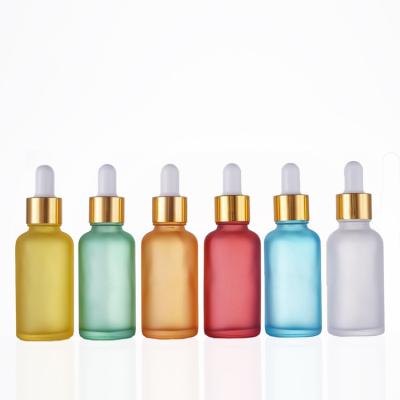 China Wholesale Cosmetic Cheap Price 10ml 15ml Essential Oil Glass Dropper Matte 5ml Perfume Oil Shiny Dropped Droppers for sale