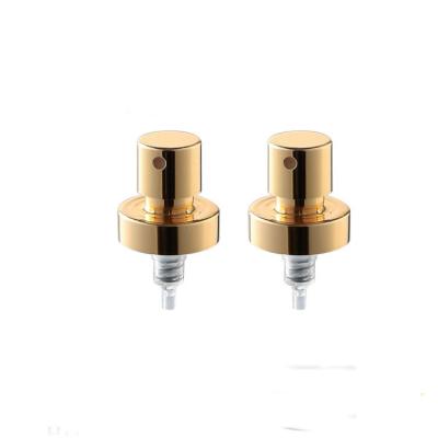 China Non Spill 15mm 18mm 20mm Than 15400 15/400Gold Shinny Aluminum Cosmetic Sprayer Bayonet Crimp Perfume Spray Pump Fine Hiqh Quality for sale