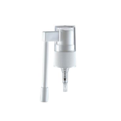 China Spill No 18/410 20/410 Plastic Pharmaceutical Medical Oral Mouth Throat Liquid Spray Nozzle Fine Cap Top For Glass Bottles for sale